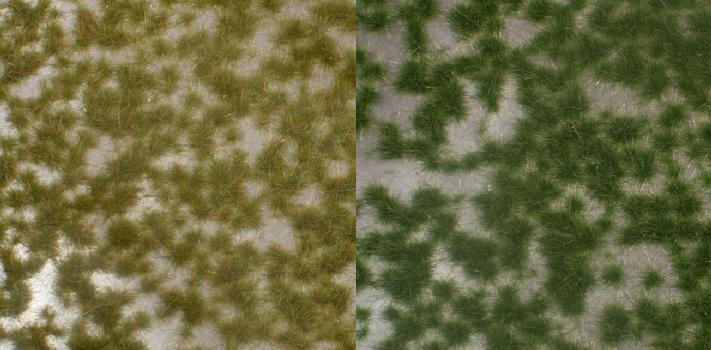 Two coloured tufts (1:87)