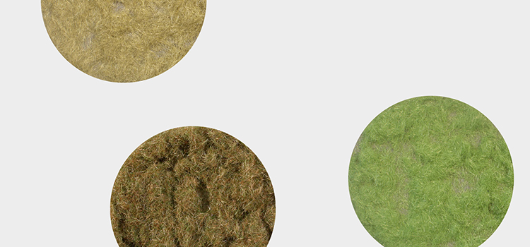 Grass flock