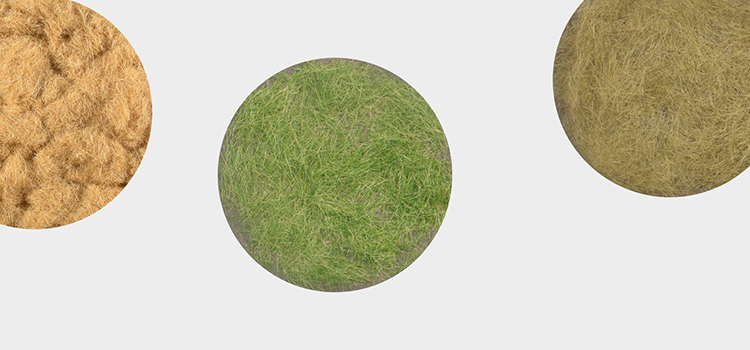 Grass flock