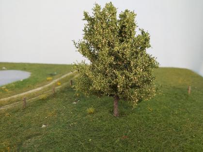 9er Set Miniatur Obstbaum/ Bäume/ Pirsichbaum Pflanzen Modell für 1/12 