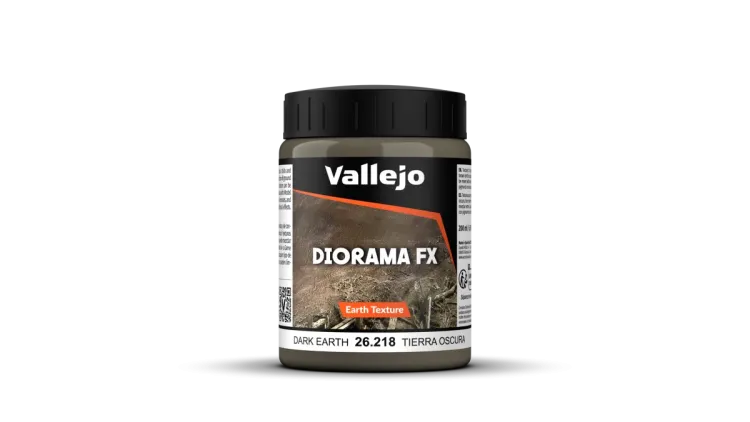Vallejo Texturpaste Erde Dunkelbraun (200 ml)