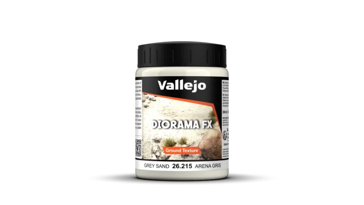 Vallejo Sand grau – Bodentextur 200 ml
