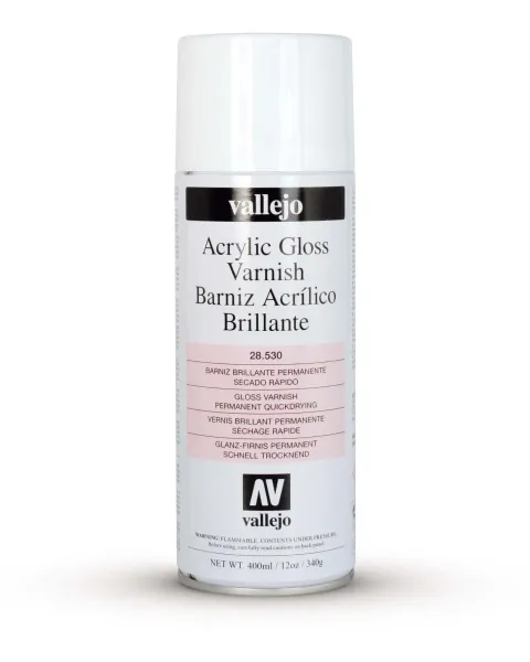 Vallejo Premium Varnish Spray Brillante Gloss   (400ml)