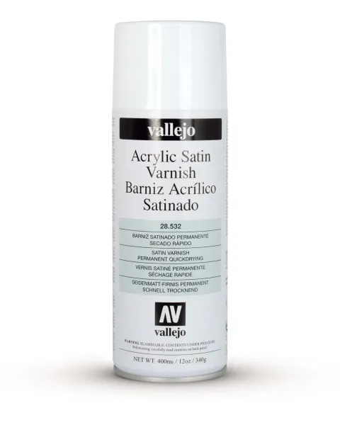 Vallejo Premium Varnish Spray Satin (400ml)