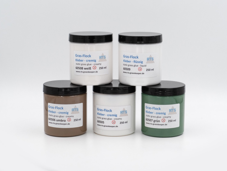 Grass flock glue – creamy green
