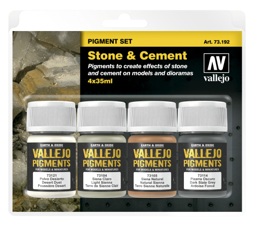 Vallejo Pigment Set "Stone & Cement"