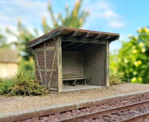 Fachwerk Wartehäuschen