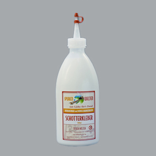 Rail ballast glue