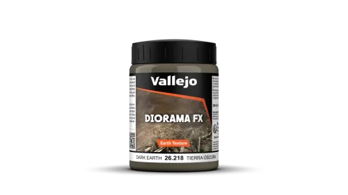 Vallejo Texturpaste Erde Dunkelbraun (200 ml)