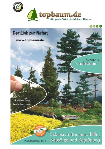 Wie baue ich mit Silhouette & miniNatur? Der Profitipp Nadelbäume.