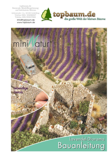 Wie baue ich mit Silhouette & miniNatur? Der Profitipp Lavendel.
