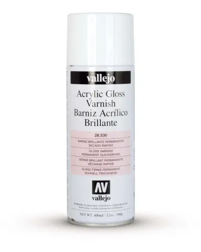 Vallejo Premium Varnish Spray Brillante Gloss  (400ml)